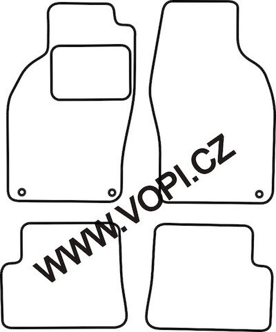 Autokoberce Saab 9-3 cabrio 1998 - 09/2003 Autofit (4007)